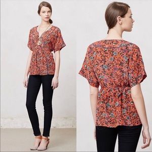 Maeve XS silk kimono top